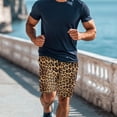 thumbnail image 6 of Yuyamidu Cheetah Print Swim Trunks Men Quick Dry Board Shorts with Pockets Big and Tall Swimwear Bathing Suits Plus Size Man 3XL, 6 of 8