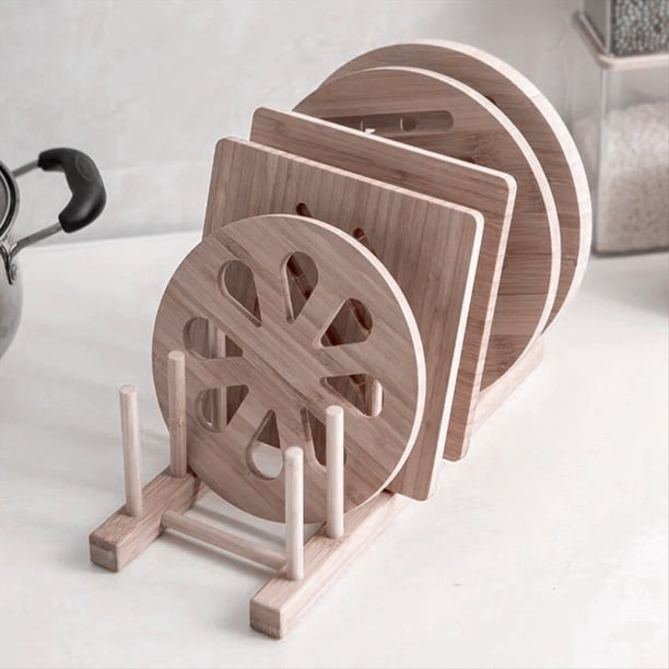 Escurridor de Vajilla, Escurridor de Platos, Escurridor de Madera para de Cortar, Escurridor de Madera para Tapas de Platos