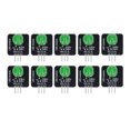 thumbnail image 1 of 10 unidades de módulo LED de 10 mm, 3,3 V‑5 V, bombilla de chip de tablero de luz decorativa para decoración del hogar, MRB050B, verde, 1 of 14