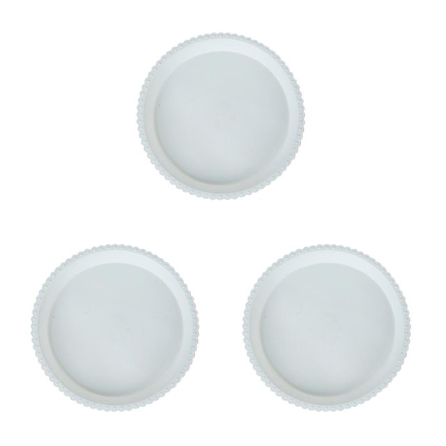 Bearachild Bandeja para macetas, portátil, duradera, gruesa, base grande, macetas, bandejas de goteo, platillo, herramientas, interior, blanco, Type1 NO1