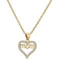 thumbnail image 1 of Collar chapado en oro de 18 k Yashi para mujer con circonitas cúbicas ajustable Regalos para madres, 1 of 5