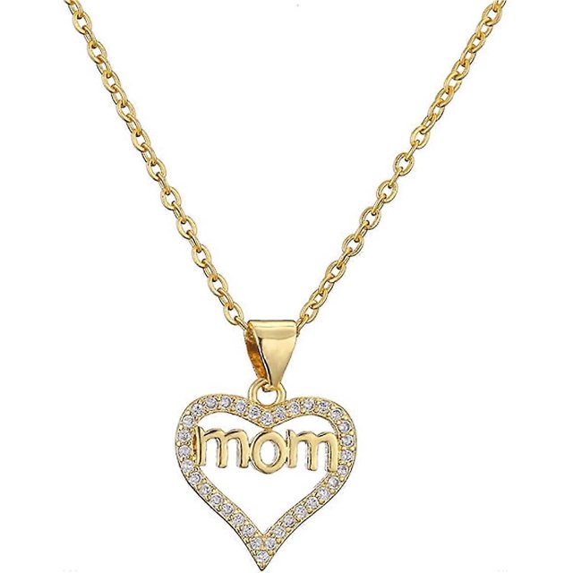 Collar chapado en oro de 18 k Yashi para mujer con circonitas cúbicas ajustable Regalos para madres