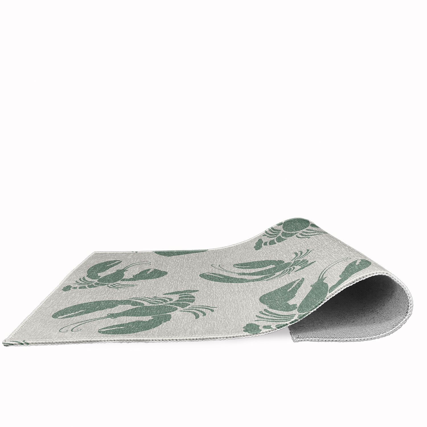 Simply Daisy 3' x 5' Lobster Fest Nautical Chenille Rug, Sage