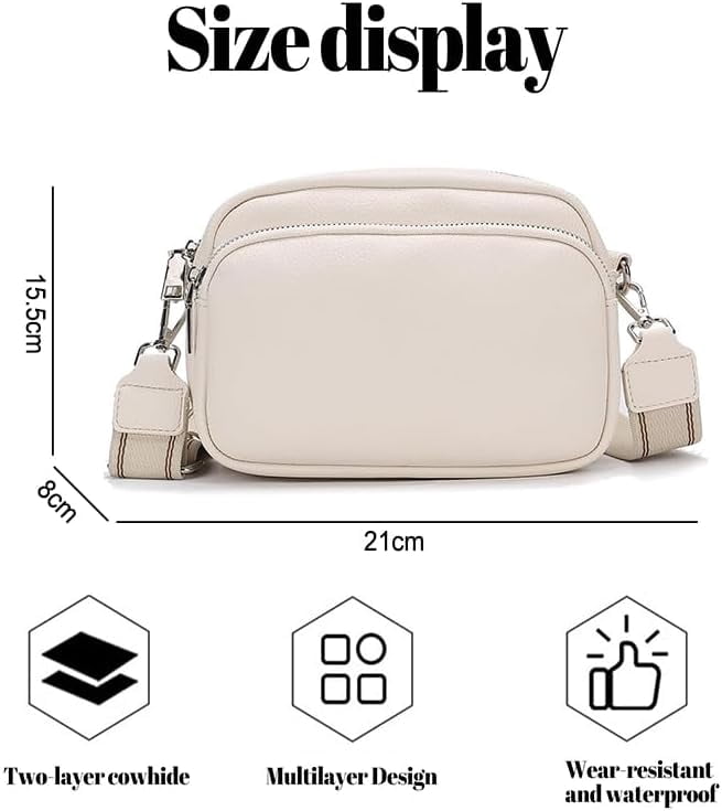 Small Shoulder Bags for Women Trendy Multi Pockets Cross Body Handbag Satchel Camera Bag Purse with Adjustable Strap