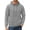 Gray, variant on Thrilos Mens Hoodies Long Sleeve Plaid Sweatshirts Pullover Drawstring Hooded Sweatshirts with Kangaroo Pocket