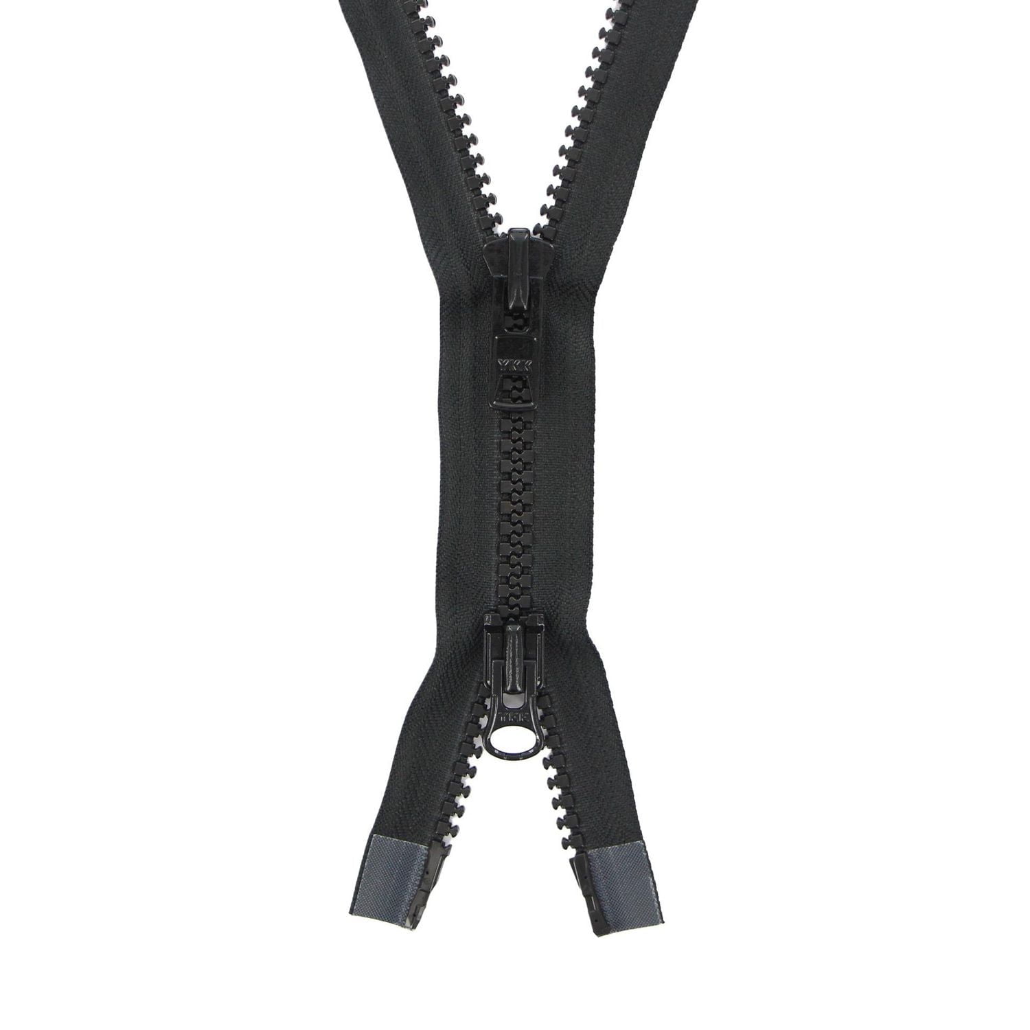 Fermeture à glissière COSTUMAKERS, noire, 70 cm (28 po), métal n° 10, double sens, pour vêtements d'extérieur 70 cm/28 po