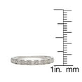 thumbnail image 4 of 10k White Gold Vintage Style Diamond Wedding Band (1/10 cttw, I-J Color, I2-I3 Clarity), 4 of 6