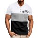 thumbnail image 1 of Mens Casual Pantalones Cortos Cuello Redondo Patchwork Suéter Blusa de Fitness, Camisetas para Hombre, 1 of 5