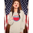 thumbnail image 2 of Sweet Land Of Liberty Melon Sweatshirt Women -Image by Shutterstock, Female Large, 2 of 4