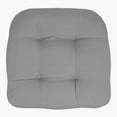 thumbnail image 3 of Indoor-Outdoor Reversible Patio Seat Cushion Pad 2-4-6-12 Pack 19" x 19" Silver, 3 of 4