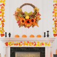thumbnail image 5 of Guirnalda de otoño, guirnalda de granja, guirnalda de calabaza de otoño, guirnalda de cosecha para puerta de entrada, colgante de pared, guirnalda de Navidad y Halloween, decoración del hogar, 5 of 5