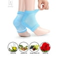 thumbnail image 2 of Gustave 2 Pairs Moisturizing Heel Socks Gel Lined Open-toe Spa Socks to Heal and Treat Dry Cracked Heels, Foot Treatment Care Heel (Blue), 2 of 8