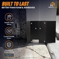 thumbnail image 6 of Hern's Pro Heavy-Duty Aluminum Garage Corner Pest Shield - Field-Tested Rodent Exclusion Armor (Matte Black), 6 of 11