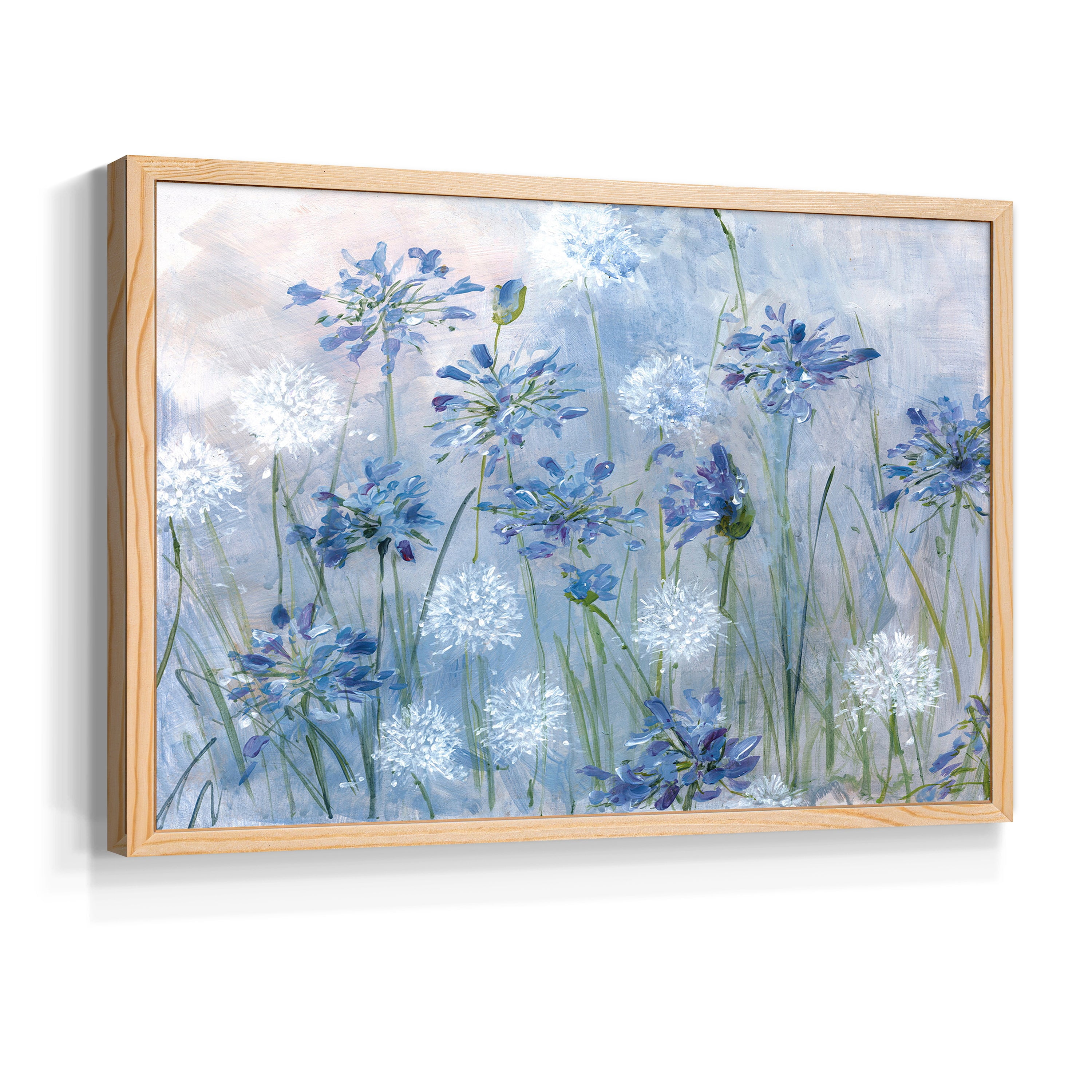 Dandelion and Agapanthus by Sally Swatland - Restickable Framed Giclée Print