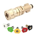 thumbnail image 3 of Conector rápido de 1/4 Zulema con 5 Puntas de boquilla rociadora para hidrolavadora, 3 of 8