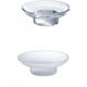 thumbnail image 1 of Jabonera Caja de almacenamiento de vidrio redonda Accesorios de soporte transparente para baño de ducha Hotel Scrub-clear, 1 of 5