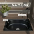 thumbnail image 4 of Deck Box Potting Bench,Wooden Potting Bench with Storage, Sink, Water Tap,Outdoor Storage Box, 4 of 6