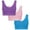 01-Blue, variant on SUYOLL Women's BrassiereWire Free Round Neck Solid Color Beautiful Back Comfortable Bustiers Top Wireless Soft Bra Soft Everyday Bralettes