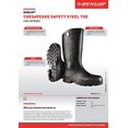 thumbnail image 3 of Dunlop Protective Bottes Chesapeake avec Embout en Acier, 100 % PVC Imperméable, Légères et Durables, Taille 15, 3 of 8