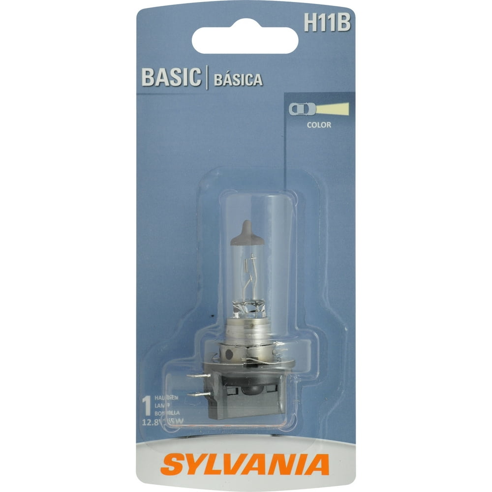 Sylvania H11B Basic Halogen Headlight Bulb, Pack of 1