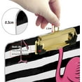 thumbnail image 3 of FMSHPON Pink Flamingo Silhouette Clipboard Hardboard Wood Nursing Clip Board and Pull for Standard A4 Letter 13x9 inches, 3 of 7