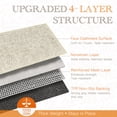 thumbnail image 4 of TURCURNO Washable 6x9 Area Rug for Living Room,Soft Low Pile Stain Resistant Rugs Vintage Willow Leaf Neutral Beige Grey Boho Farmhouse Bedroom Area Rug, 4 of 10