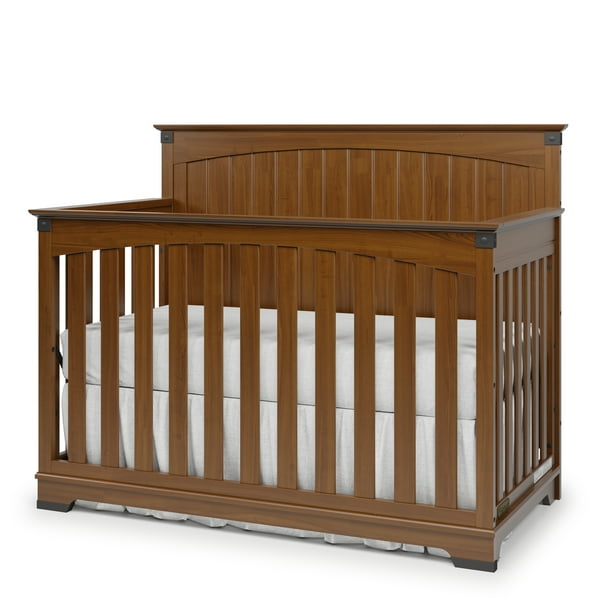 Redmond Full Panel 4in1 Convertible Crib, Coach Cherry