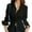Black, variant on Women's Button Down Shirts Long Sleeve Dress Shirt Collared Work Office Dressy Blouses Tie Back Corset Tops(Yellow,XS)