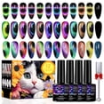 thumbnail image 1 of Set de esmaltes de uñas YEPYEPGO 9D Cat Eye Gel 12 colores con imán, 1 of 9