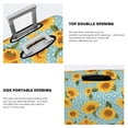 thumbnail image 3 of Kdxio White Polka Dot Sunflower Pattern Luggage Cover for Travel,Elastic and Durable,Fits 18-32 Inch,Anti-Scratch Suitcase Protector-No luggage included, 3 of 5