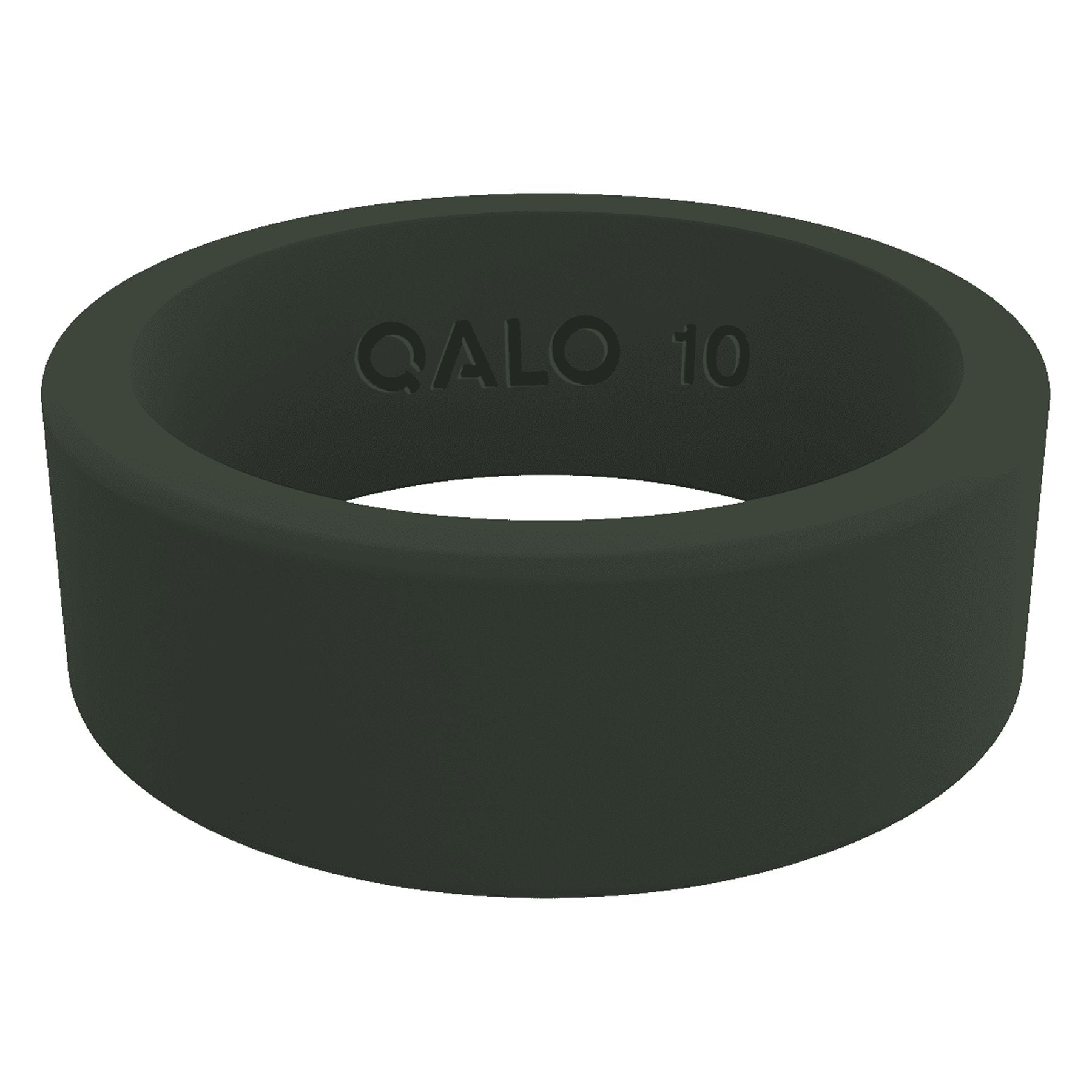 Crosshatch Silicone Mens Rings Qalo Crosshatch Ring 8mm Flat Black And Blue  Silicone Rings, 2-Pack