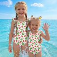 thumbnail image 7 of Abcomgle Kids One Piece Swimsuit Girls Ruffled Stretchy One Piece Swimsuit for Girls Cute Strawberry Graphic Girls Swimwear, 7 of 7