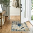 thumbnail image 2 of ODIKA 2'x3' Washable Doormat Non-Slip, Low Pile Map Reef Ocean Coral Border Vintage Wave Turtle Nautical Compass Playful for Entryway, Kitchen, Laundry Room, 2 of 7