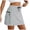 Light Gray, variant on Skorts Woman Hiking Cargo Skorts with Zipper Pockets, High Waisted Quick Dry Golf Workout, Dressy Casual (Navy, S)