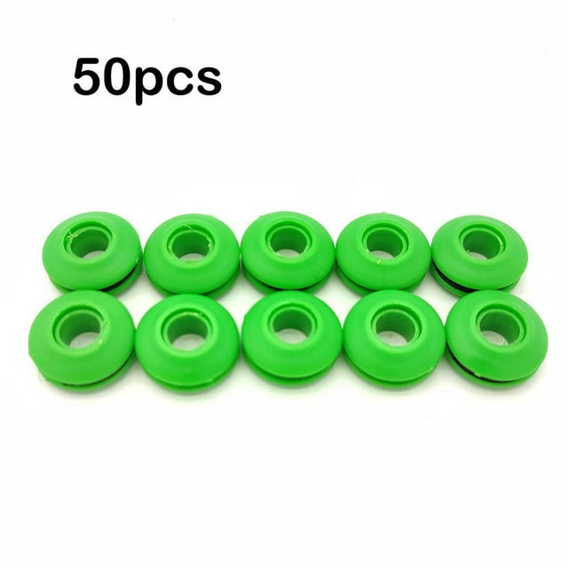 50 Pcs Ensemble d'Illets en Plastique Illets Ronds Bâche Illets Couverture Solaire Piscine