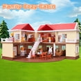 thumbnail image 2 of Set de juego Family Cozy Cabin Doll House Playset BananMelonBM Lights, 2 of 6