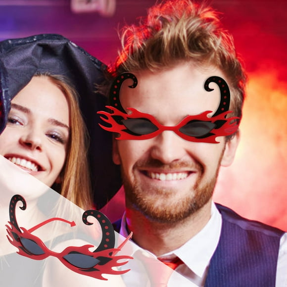 RKSTN Halloween Decorations Halloween Funny Glasses Horns Holiday Party Decoration Glasses Halloween Decor