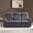 Dark Grey & 3-Seat, variant on Amerlife 3 Seat Power Reclining Sectional Sofa with Dual Consoles, Light Grey, Cup Holders, USB, Hidden Storage, Linen Upholstery