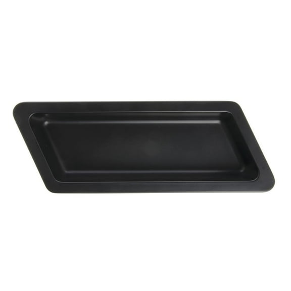 HUBERT® Serving Bowl Display Bowl 1/3 Size Black Melamine Edgeware Serving Bowl Display Bowl - 5 1/2 L x 12 3/5 W x 2" D