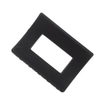 Unique Bargains 1 Pc Frosted Arc Rectangle Hair Clips Hairdo Clip for Home Black