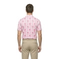thumbnail image 3 of Birdie Bound Men's and Big and Tall Men's Beverly Flamingo Print Polo Shirt, Sizes XS-4XLT, 3 of 6