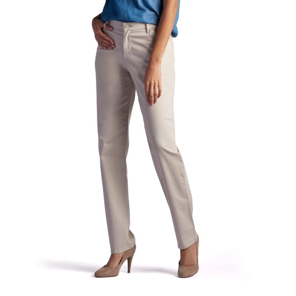 Pantalones Lee para mujer, corte holgado, pernera recta, 18 largos