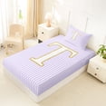 thumbnail image 4 of Erosebridal Initial T Twin Sheet Sets for Kid, Fashion Abstract Line Bedding, 3 Pieces, 4 of 5