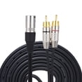 thumbnail image 4 of Amdohai 1 XLR Mâle à 2 RCA Mâle Plug Stéréo, 4 of 6