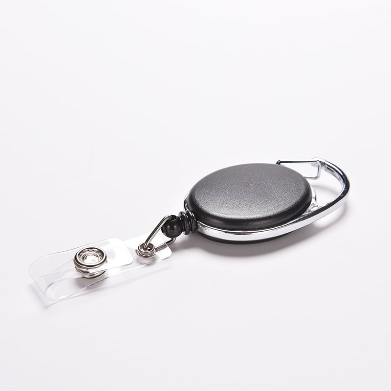 Retractable Recoil ID Badge Lanyard Name Tag Key Card Holder Belt Clip