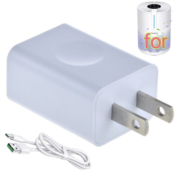5V 2A 10W USB Type C Power Adapter Compatible with MOOKA M01 M02 Air Purifier