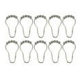 thumbnail image 1 of Unique Bargains Crochets d'Anneau de Rideau de Douche pour Tiges de Douche Doublures de Rideaux Boule en Fer 10 Pcs, 1 of 4