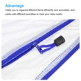 thumbnail image 5 of Unique Bargains A4 Zip File Pouch Document Folders Mesh Zipper Bags, Navy Blue, 12 Count, 12 Pack, 5 of 5