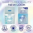 thumbnail image 4 of Durex Air Ultra Thin Condoms, Rubber Latex Condoms for Men with Silicone Lube, 3 ct (3 packs=9 condoms), 4 of 6