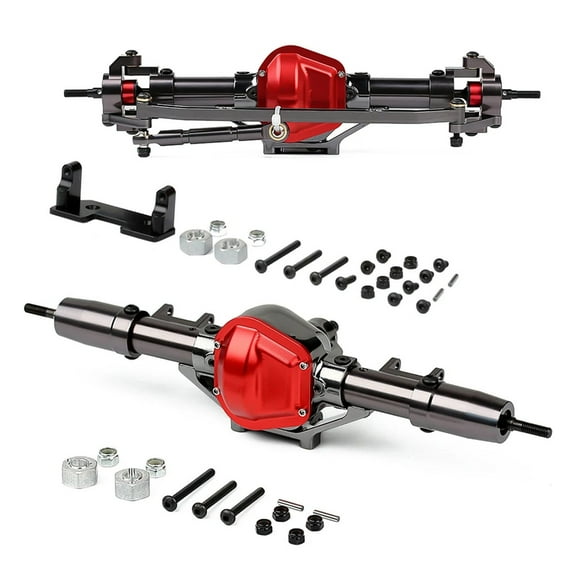 Zeiwohndc Sturdy Metal Portals Axles Set Front Rear for 1/10 Toy Rock Crawlers Car